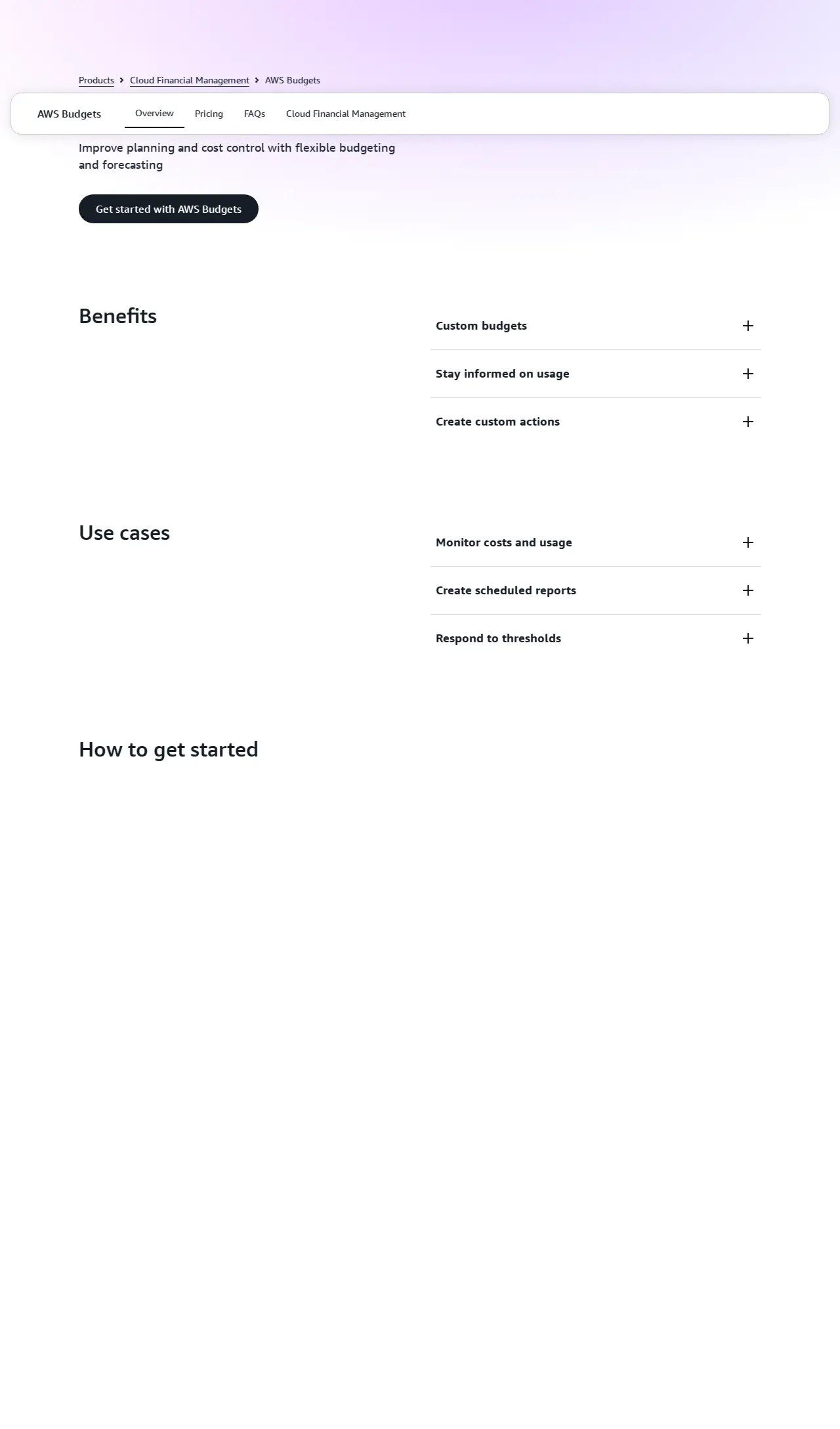 AWS Budgets 英文版