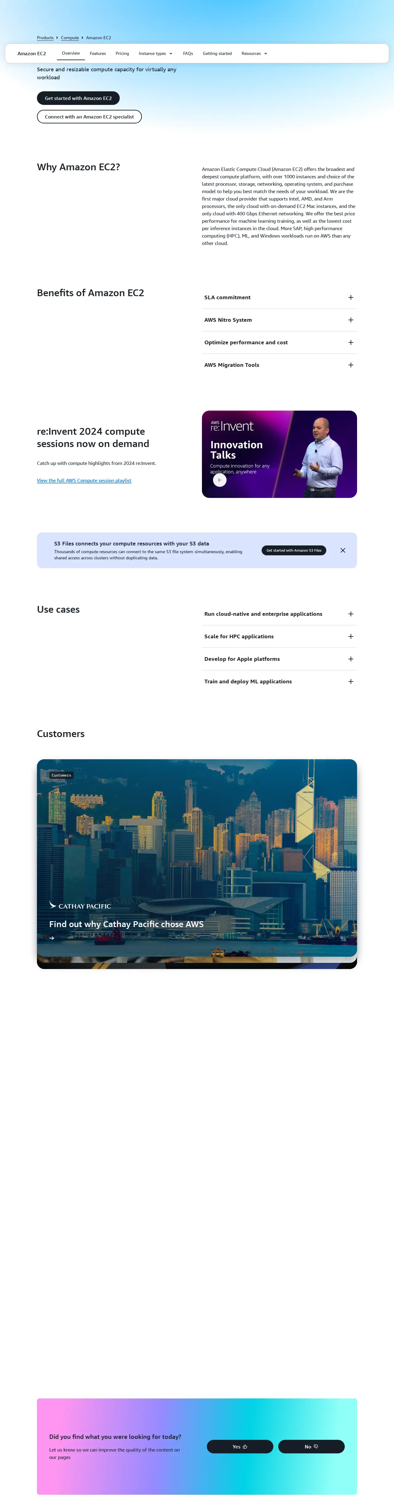AWS EC2 Product Page (English)